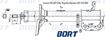 Стойка амортизационная газомасляная задняя правая G22250151R/334263