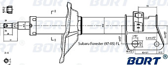 Стойка амортизационная газомасляная передняя левая G22250202L/334190