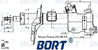 Стойка амортизационная газомасляная передняя правая G22250218R/334403
