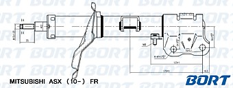 Стойка амортизационная газомасляная передняя правая G22250233R/339253