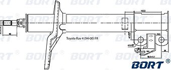 Стойка амортизационная газомасляная передняя правая G22251008R/334482/334241/334251/B3283
