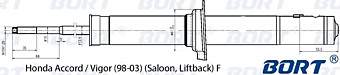 Стойка амортизационная газомасляная передняя G41242009/341255/U3807